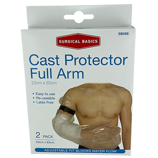 Surgical Basics Cast Protector Full Arm 2 Pack