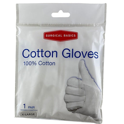 3P Surgical Basics Cotton Gloves Extra Large 1 Pair