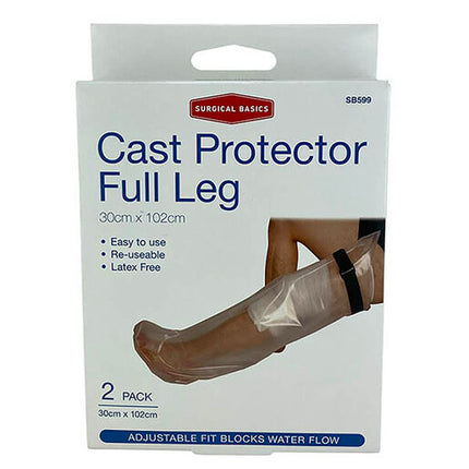 Surgical Basics Cast Protector Full Leg 2 Pack