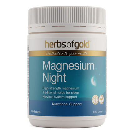 Herbs of Gold Magnesium Night 120 Tablets