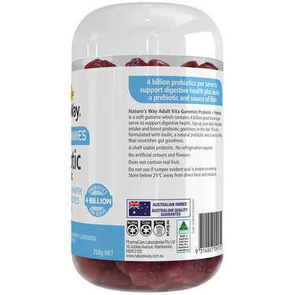 Nature's Way Adult Vita Gummies Probiotic + Prebiotic 100