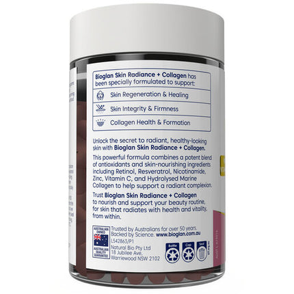 Bioglan Skin Radiance + Collagen 60 Tablets