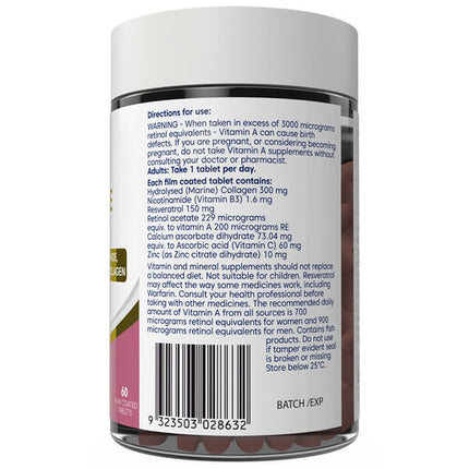 Bioglan Skin Radiance + Collagen 60 Tablets