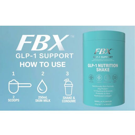 Naturopathica FBX GLP-1 Nutrition Shake Vanilla 465g 14 Serves