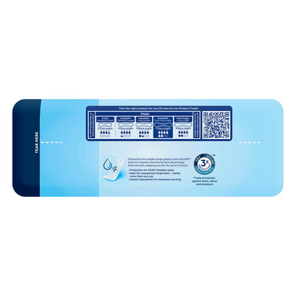 Tena Pad InstaDRY Extra Long 18pk