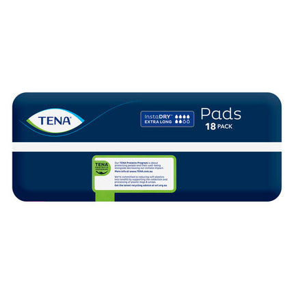 Tena Pad InstaDRY Extra Long 18pk