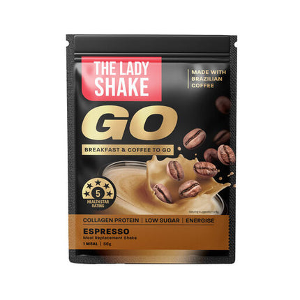 The Lady Shake Go Espresso 56g - 10 packs