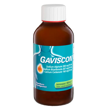 Gaviscon Peppermint Liquid Heartburn & Indigestion Relief 500ml