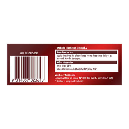 Betadine Antiseptic First Aid Cream Value Pack 45g