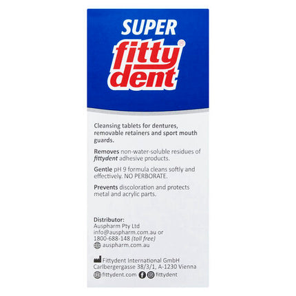 Fittydent Super Denture Cleansing Tablets 32 Pack