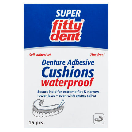Fittydent Super Denture Adhesive Cushion Strips 15 Pack