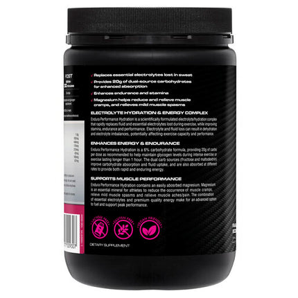 Endura Performance Hydration Raspberry 800g Powder