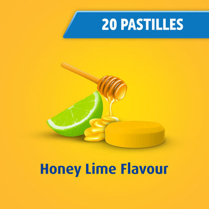 Bisolvon Dry Pastilles Honey Lime 20