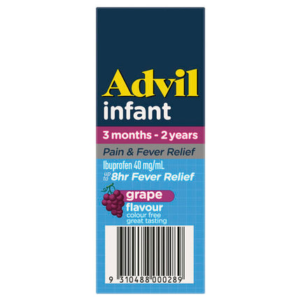 Advil Pain and Fever Relief Infant 3 Months - 2 Years Grape 40mL