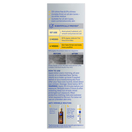 Nivea Q10 Anti-Wrinkle Expert Daily UV Fluid SPF50