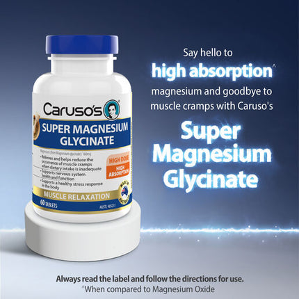 Caruso's Natural Health Super Magnesium Glycinate 60 Tablets