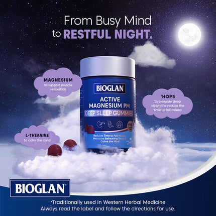 Bioglan Active Magnsium PM Deep Sleep Gummies 90s