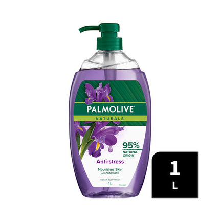 Palmolive Naturals Body Wash, 1L, Anti-Stress with Ylang Ylang & Iris