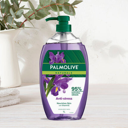 Palmolive Naturals Body Wash, 1L, Anti-Stress with Ylang Ylang & Iris