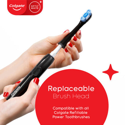 Colgate Optic White Powered Toothbrush Soft Refill 2 Pack
