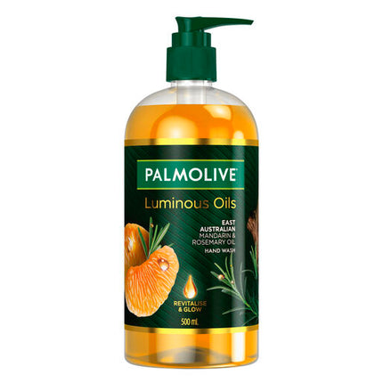 Palmolive Luminous Oils Hand Wash, East Australian Mandarin & Rosemary Oil, 500mL Pump
