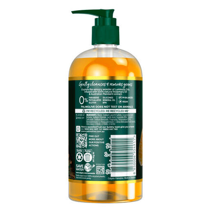 Palmolive Luminous Oils Hand Wash, East Australian Mandarin & Rosemary Oil, 500mL Pump