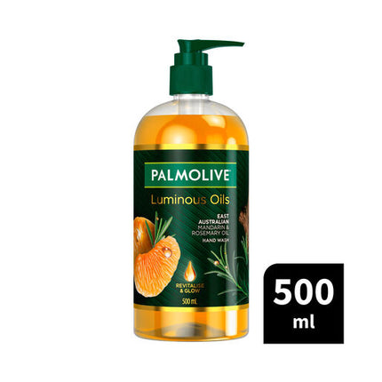 Palmolive Luminous Oils Hand Wash, East Australian Mandarin & Rosemary Oil, 500mL Pump