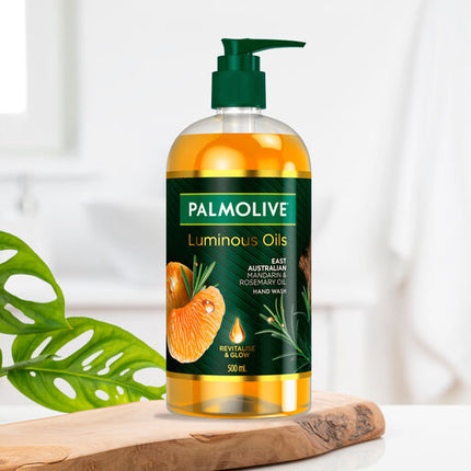 Palmolive Luminous Oils Hand Wash, East Australian Mandarin & Rosemary Oil, 500mL Pump