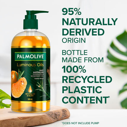 Palmolive Luminous Oils Hand Wash, East Australian Mandarin & Rosemary Oil, 500mL Pump