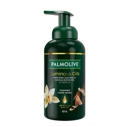 Palmolive Luminous Oils Foaming Hand Wash, Western Australia Sandalwood Oil & Vanilla, 400mL Pump