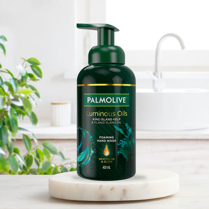 Palmolive Luminous Oils Foaming Hand Wash, King Island Kelp & Ylang Ylang Oil, 400mL Pump