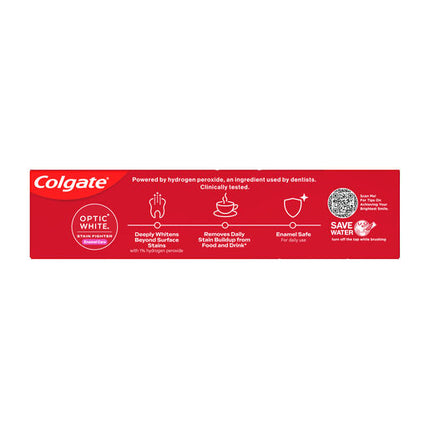 Colgate Optic White Stain Fighter Enamel Care Teeth Whitening Toothpaste, 100g