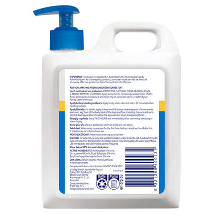 Cancer Council Ultra Sunscreen SPF50+ 1L