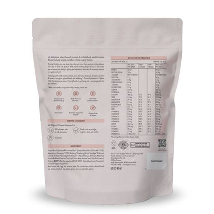 Nutra Naturals Organic Thriving Family Protein (Protein + Multivitamin) Strawberries & Cream 1Kg