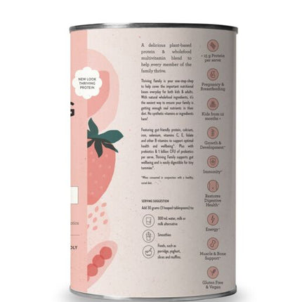 Nutra Naturals Thriving Family Protein Strawberries & Cream 450g