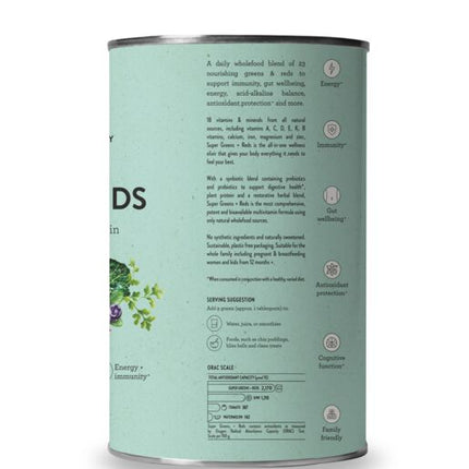Nutra Naturals Super Greens + Reds 600g