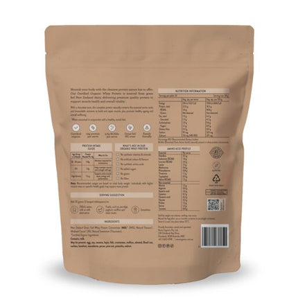 Nutra Naturals Organic Whey Protein Chocolate 750g