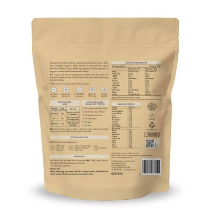 Nutra Naturals Organic Whey Protein Vanilla 750g