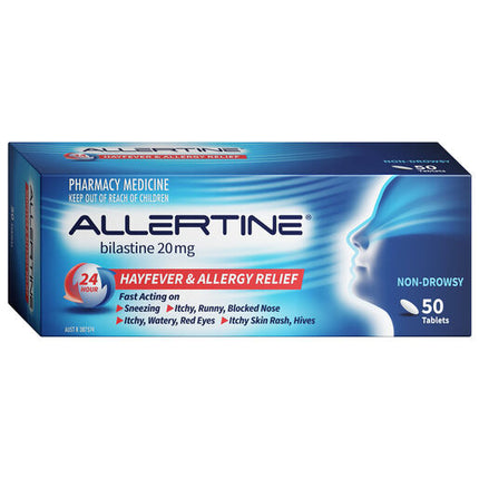 Allertine Bilastine 20mg - 50 Blister Tablets