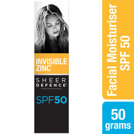 Invisible Zinc Sheer Defence Facial Moisturiser SPF 50 50g