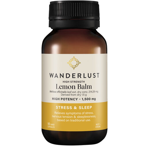 Wanderlust High Strength Lemon Balm 90 Capsules