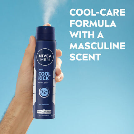 Nivea Deodorant Aerosol Men Cool Kick 250mL