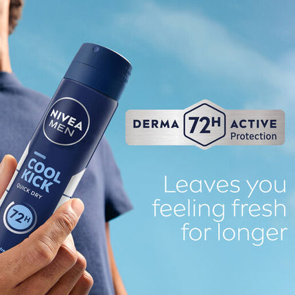 Nivea Deodorant Aerosol Men Cool Kick 250mL