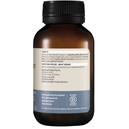 Wanderlust High Strength Gingko 90 Capsules