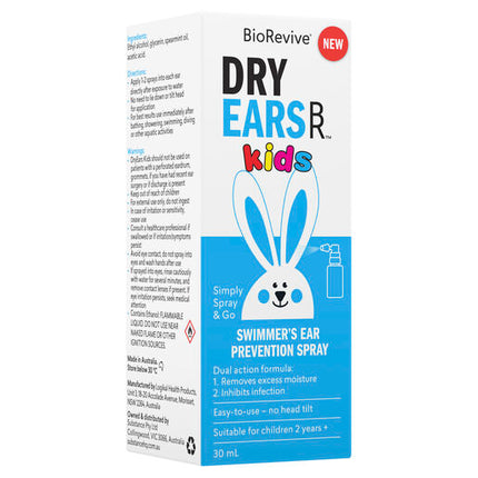 BioRevive DryEars Kids Swimmer Ear Prevention Spray 30mL