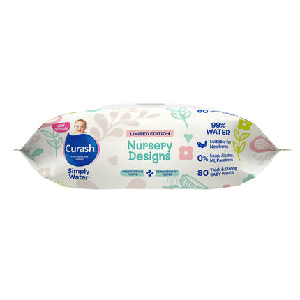 Curash Simply Water Wipes Bunny's Limited Edition 80s Pack
