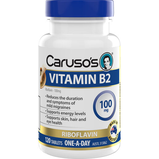 Caruso's Natural Health Vitamin B2 100mg 120 Tablets