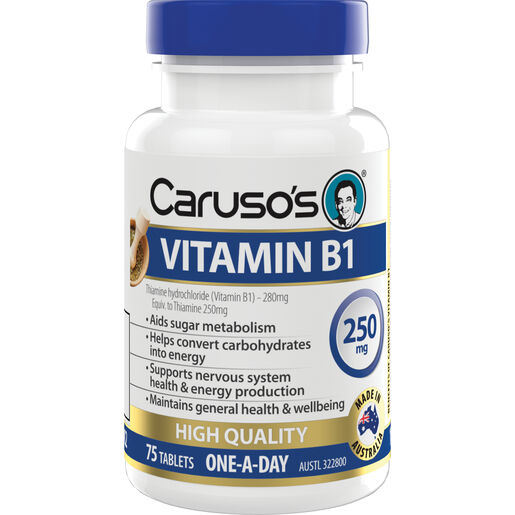 Caruso's Natural Health Vitamin B1 250mg 75 Tablets