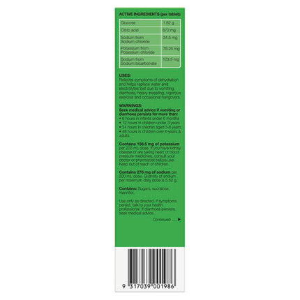 Hydralyte Pineapple Breeze Effervescent Electrolyte Tablets 20