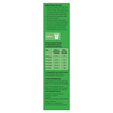 Hydralyte Pineapple Breeze Effervescent Electrolyte Tablets 20